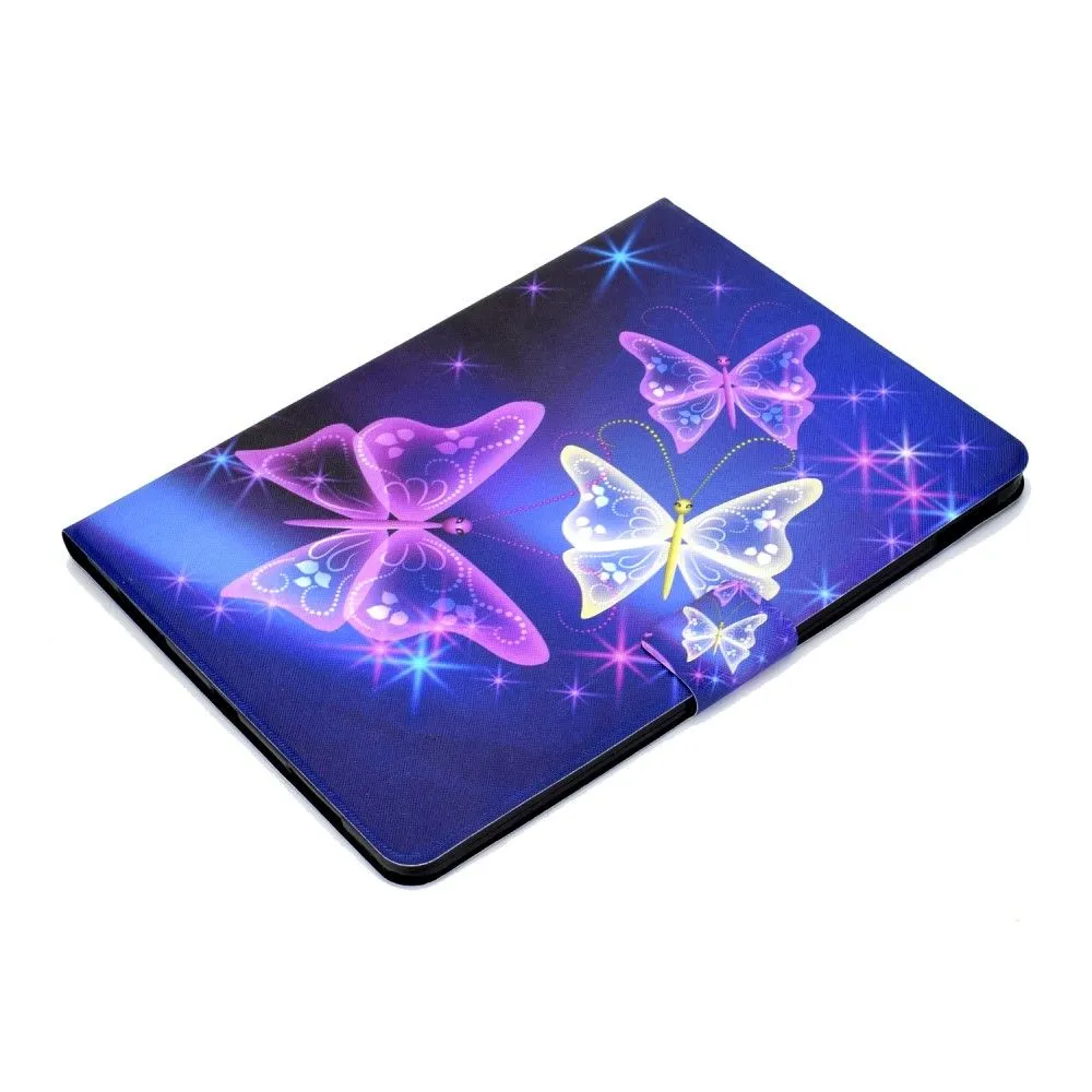 iPad Pro 11 (2021) / Air (2020) beautiful pattern leather flip case - Purple Butterlies