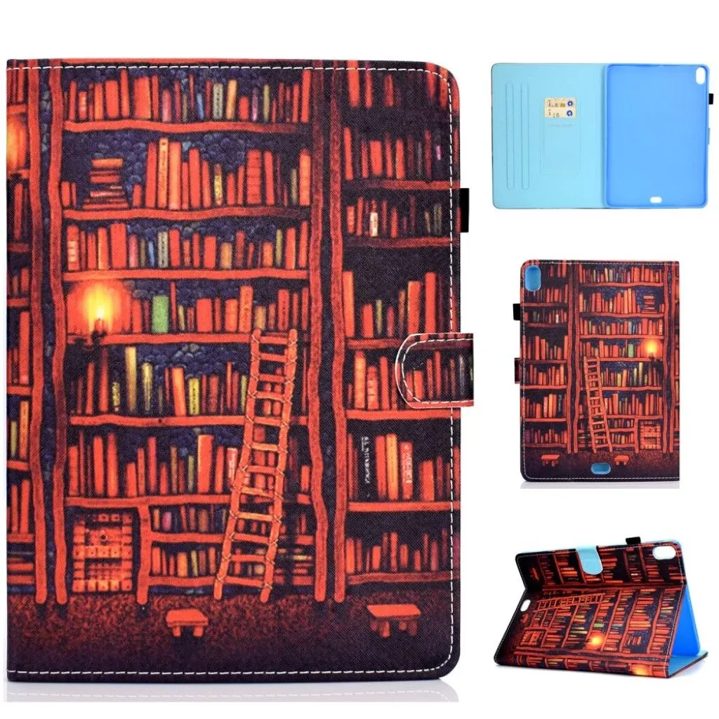 iPad Pro 11 inch (2018) patterned leather flip case - Bookshelf