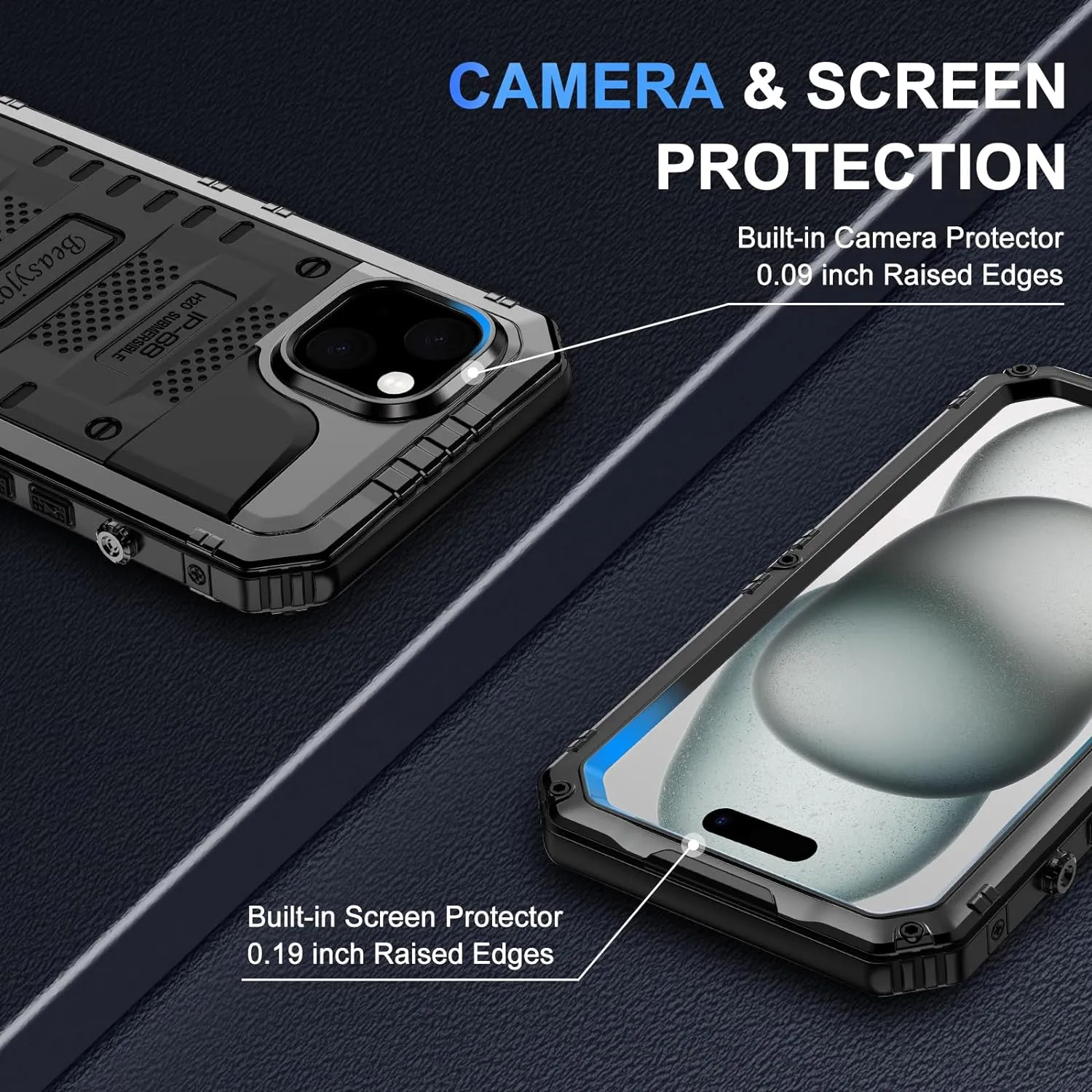 iPhone 16 Pro Max Waterproof Metal Case