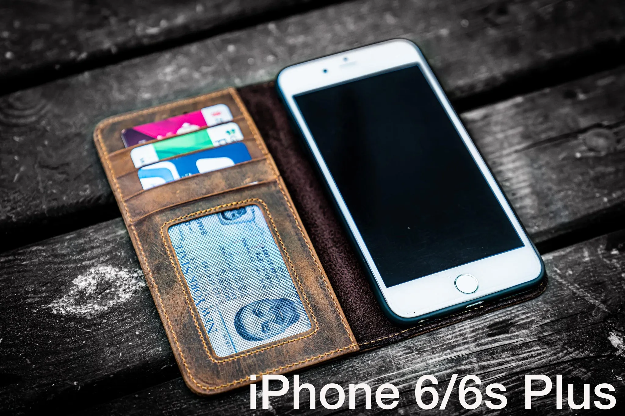 iPhone 6/6s Plus Leather Wallet Case - No.01