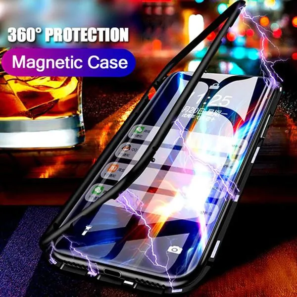 iPhone - Auto Fit Magnetic Glass Camera Protective Case