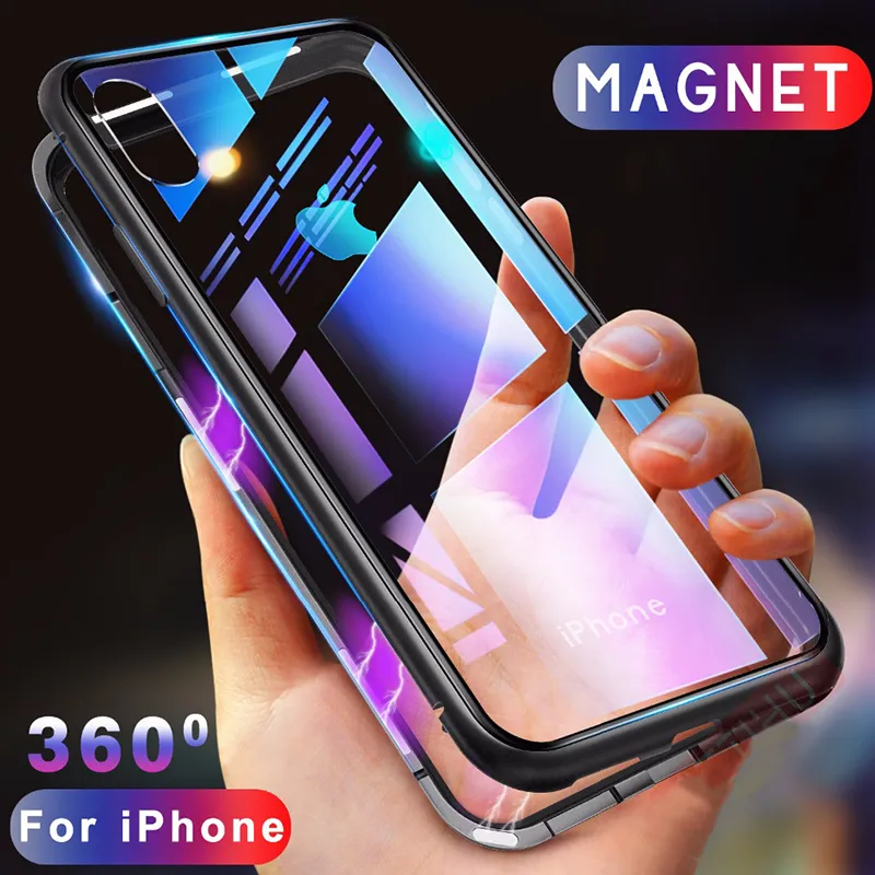 iPhone - Auto Fit Magnetic Glass Camera Protective Case