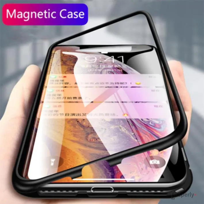 iPhone - Auto Fit Magnetic Glass Camera Protective Case