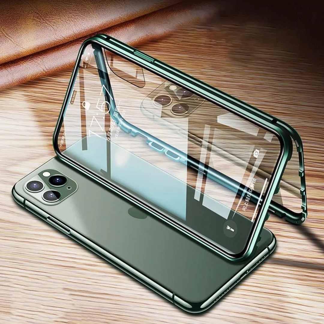 iPhone - Auto Fit Magnetic Glass Camera Protective Case