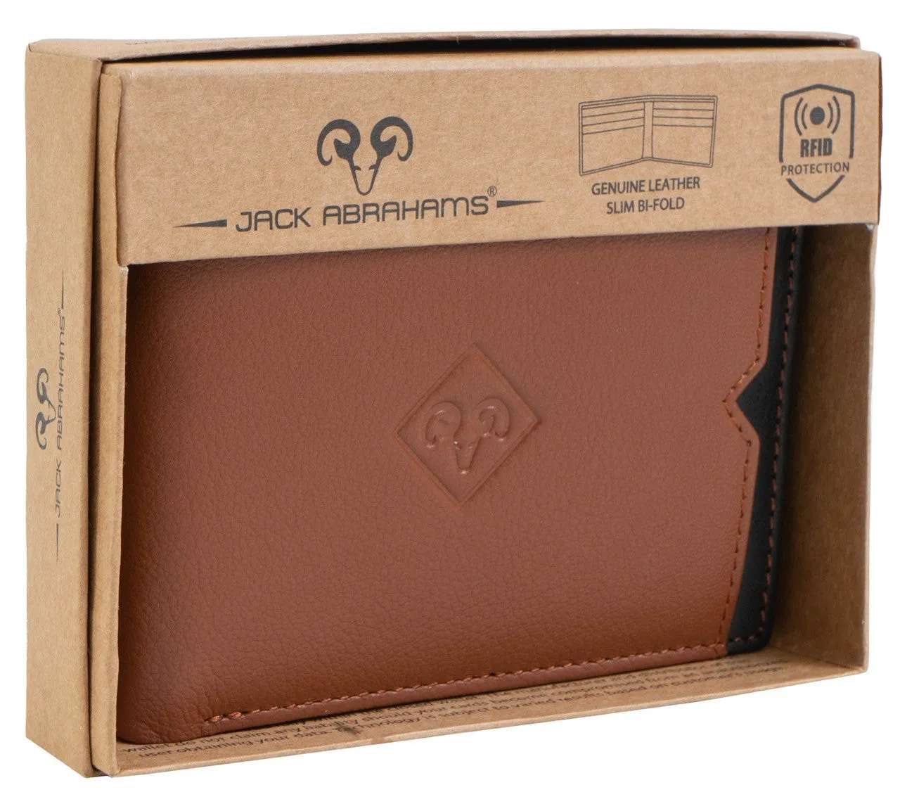 Jack Abrahams Bi-Fold RFID Front Pocket Wallet