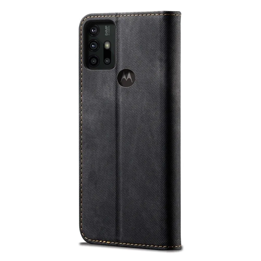 Jeans Motorola Moto G30 Flip case - Black