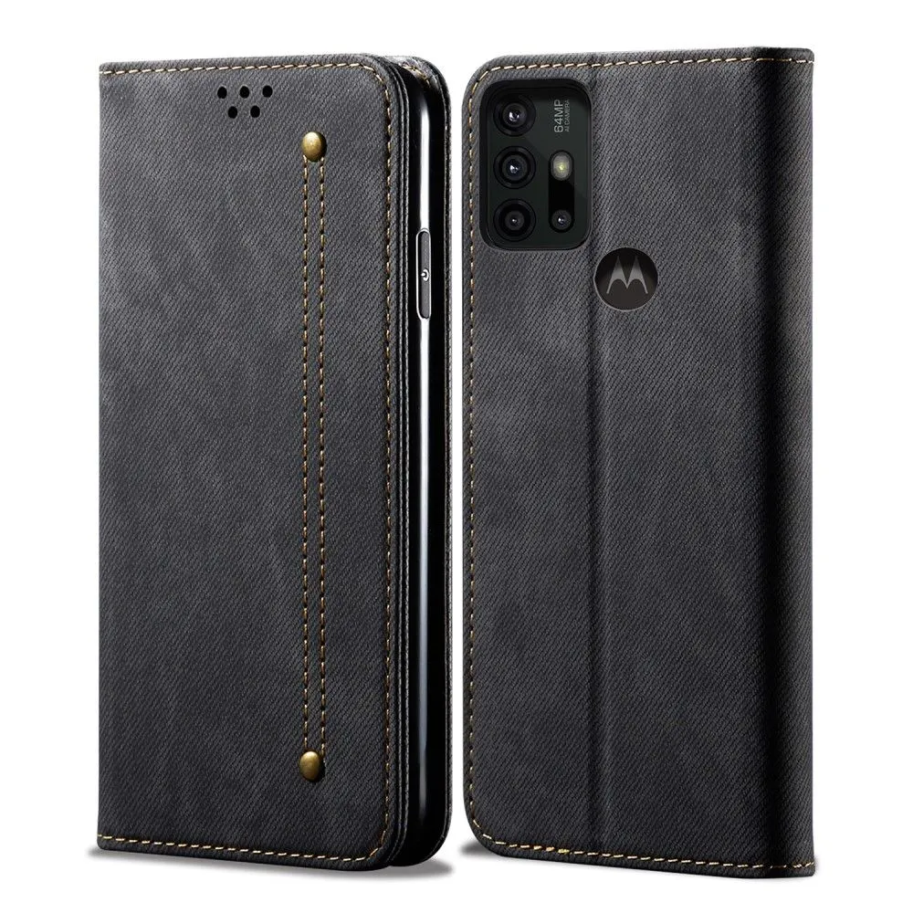 Jeans Motorola Moto G30 Flip case - Black