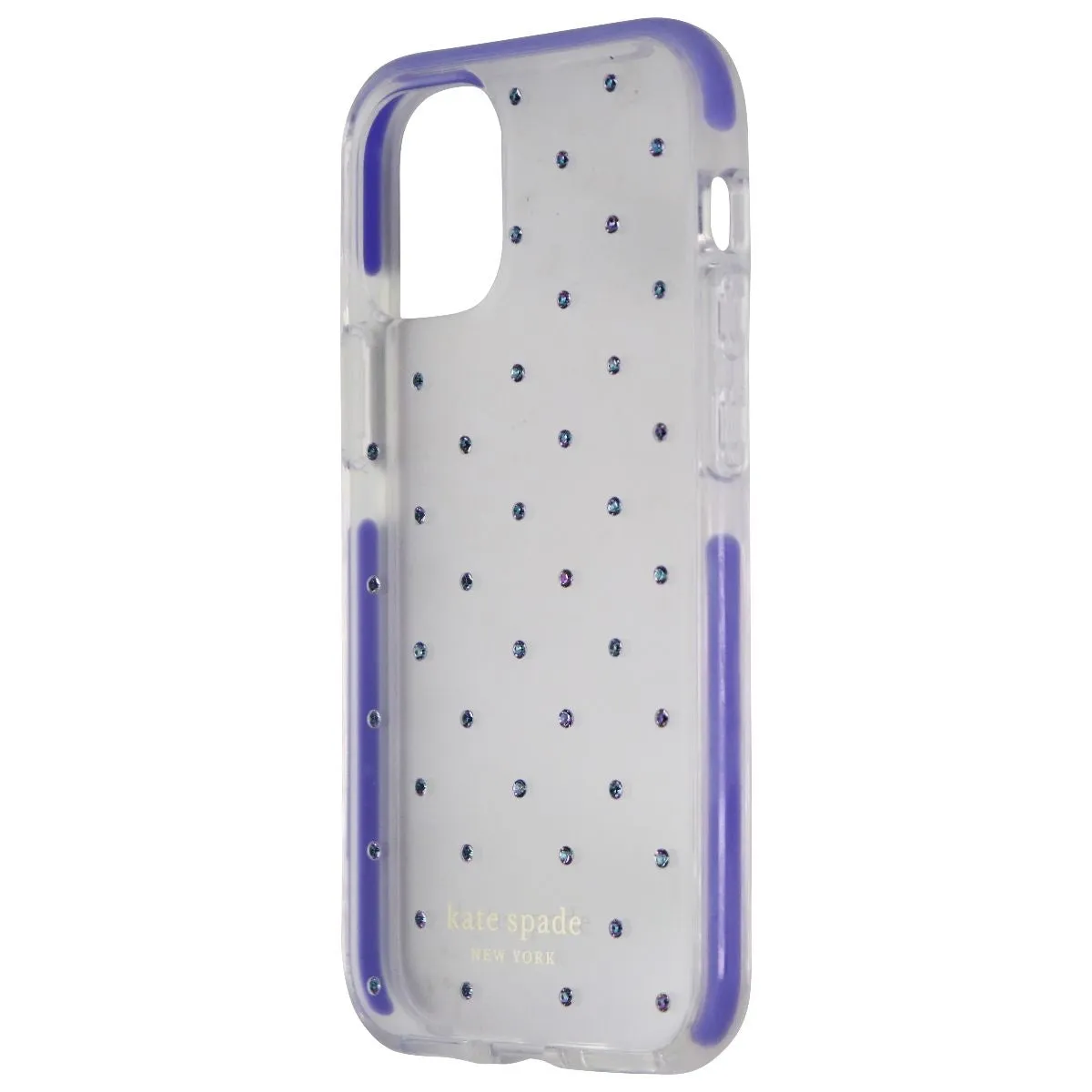 Kate Spade Defensive Hardshell Case for iPhone 12 Mini - Pin Dot Gems / Lilac