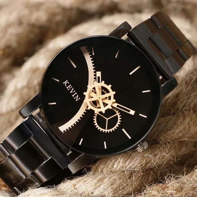 KEVIN New Arrival Fashion Black Quartz Watch Women High Quality Wrist Watches Men Gift Hour Relogio Masculino Male Female Clock