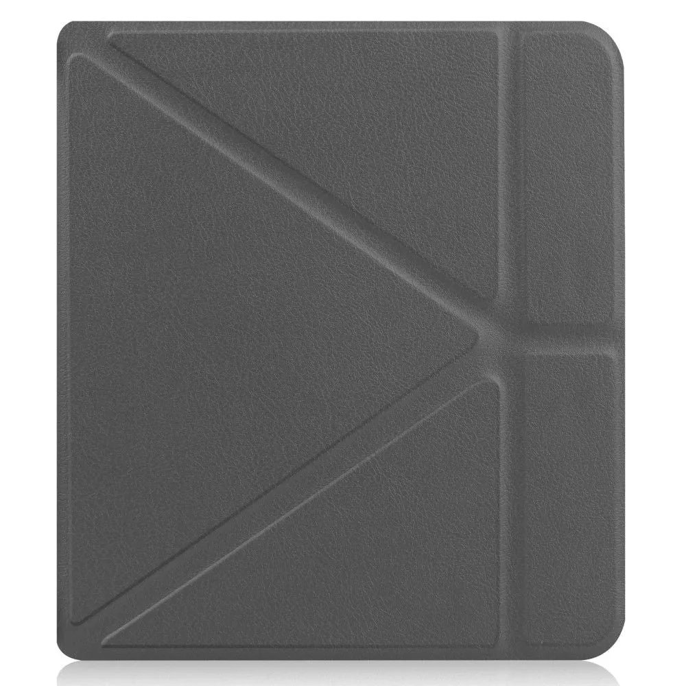 Kobo Sage cool origami stand PU leather flip case - Grey