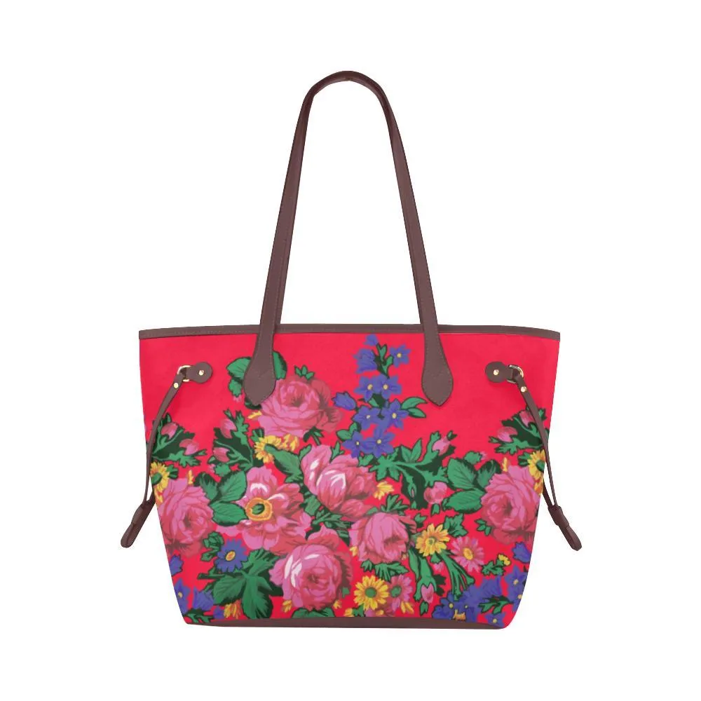 Kokum's Revenge- Dahlia Clover Canvas Tote Bag