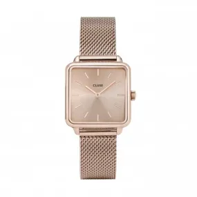 Ladies La Tetragone Rose Gold square Quartz Fashion Watch CW0101207009