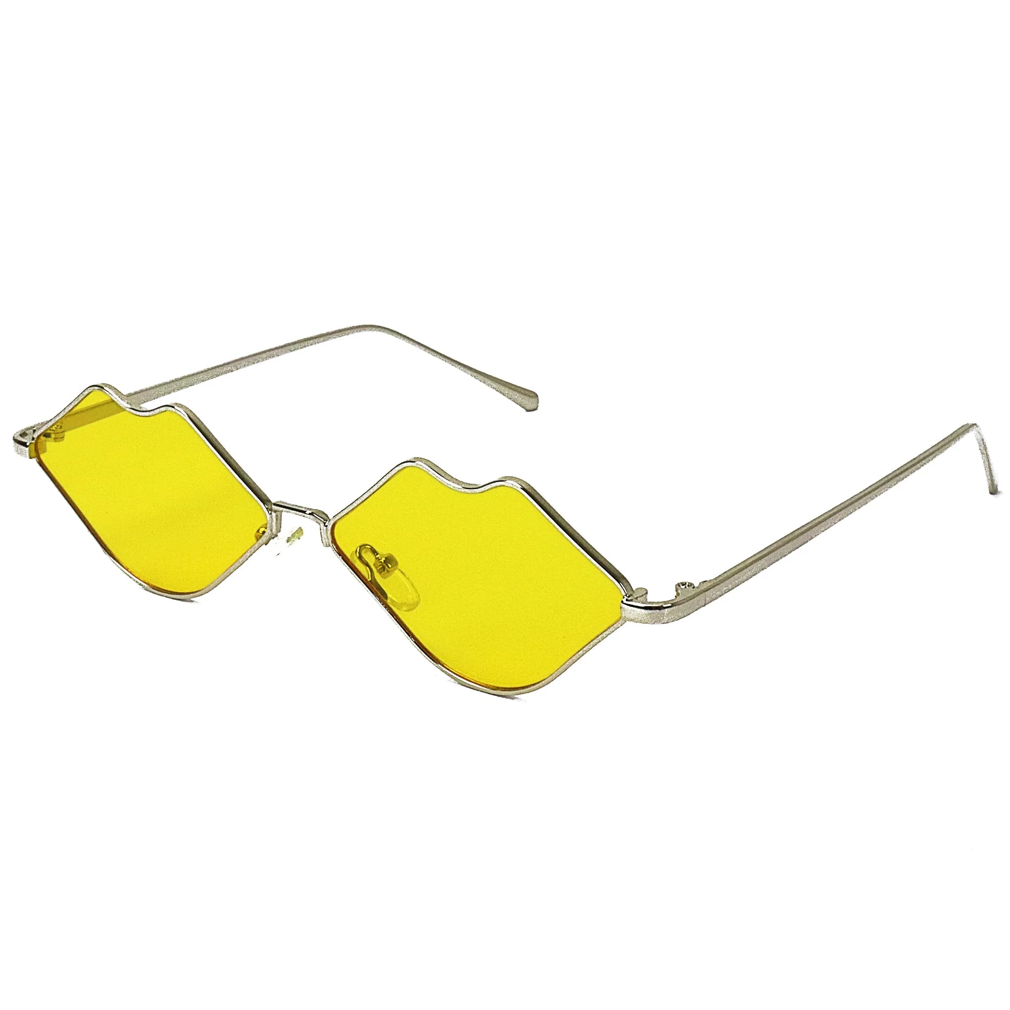 Lavish Lips Sunglasses - Yellow