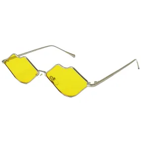 Lavish Lips Sunglasses - Yellow