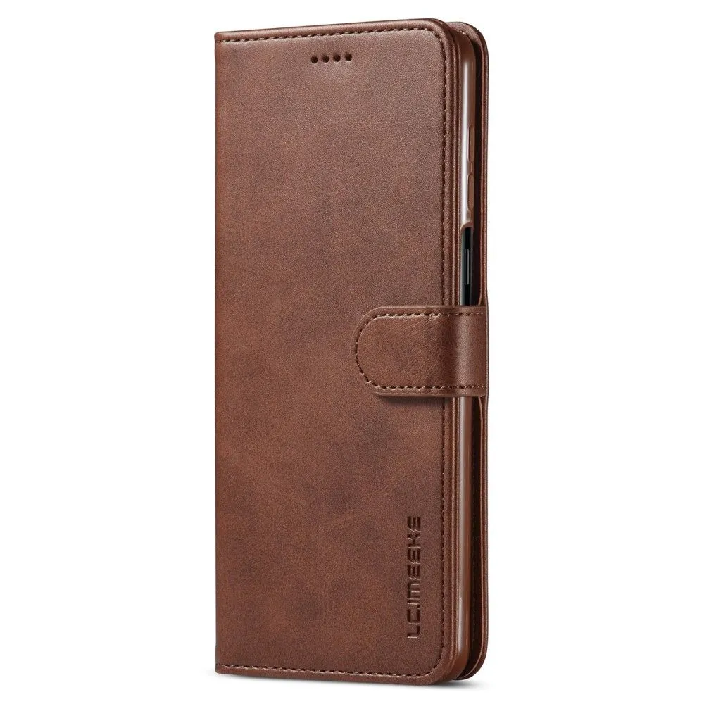 LC.IMEEKE Xiaomi Redmi Note 10 Lite Flip Case - Brown