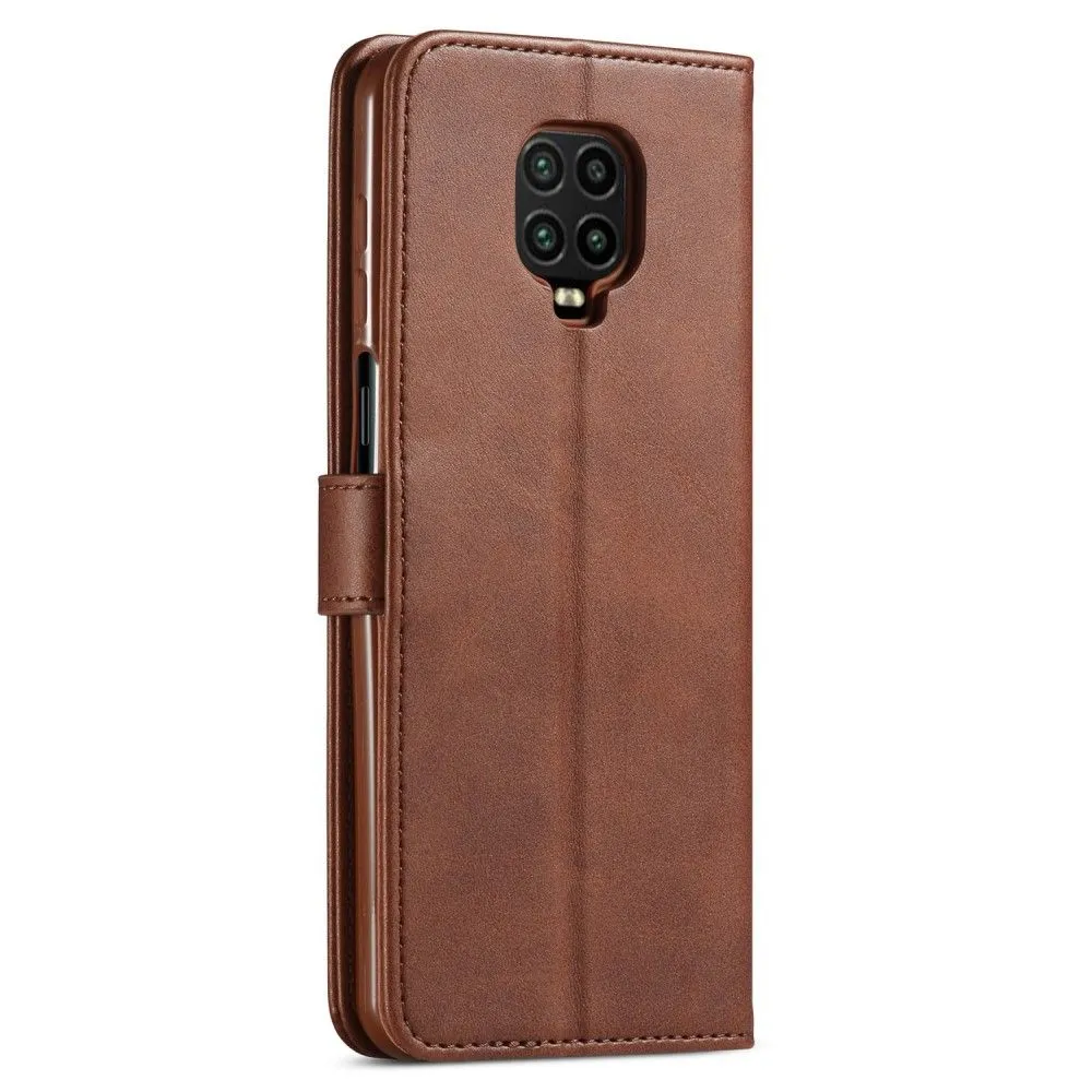 LC.IMEEKE Xiaomi Redmi Note 10 Lite Flip Case - Brown