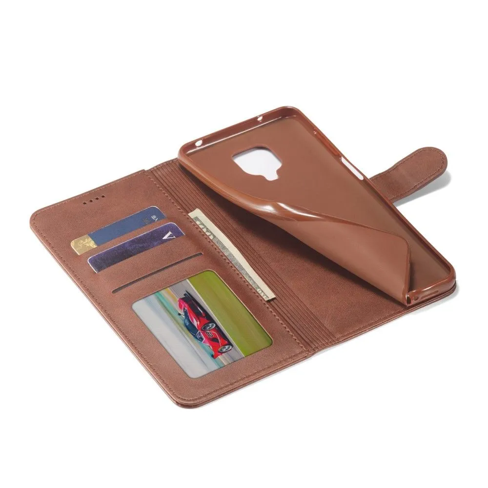 LC.IMEEKE Xiaomi Redmi Note 10 Lite Flip Case - Brown