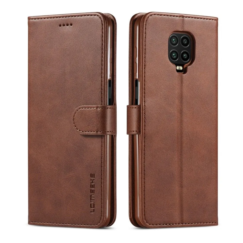 LC.IMEEKE Xiaomi Redmi Note 10 Lite Flip Case - Brown