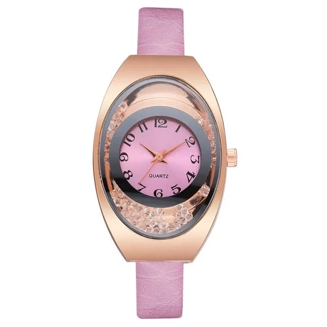 Leather Watches Women Luxury Top Brand Strap Dress Quartz Watch For Ladies Bracelet Wristwatches Female Clock Relogio Feminino