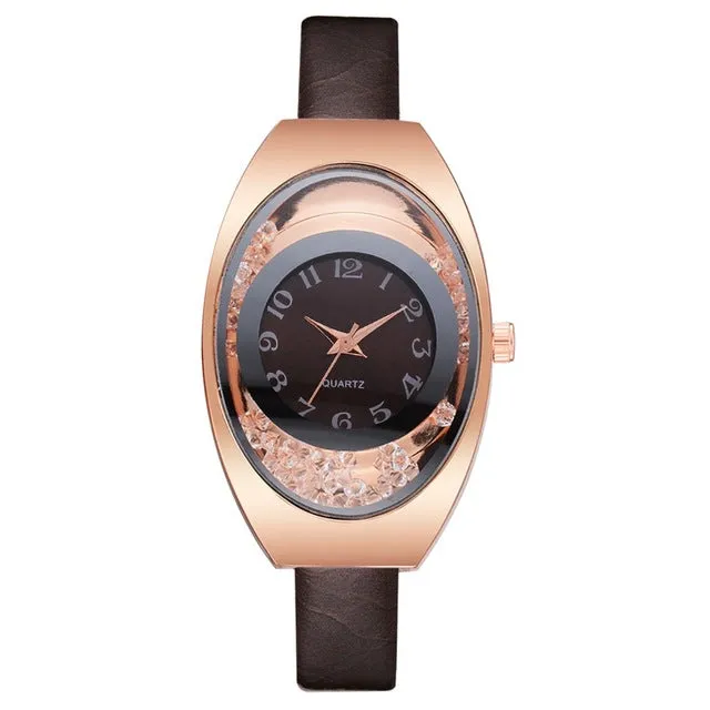 Leather Watches Women Luxury Top Brand Strap Dress Quartz Watch For Ladies Bracelet Wristwatches Female Clock Relogio Feminino