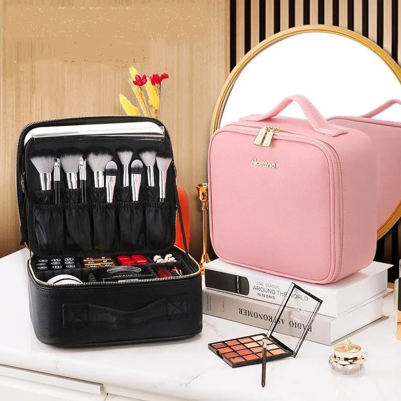 LED Make Up Bag - Waterproof Portable Cosmetic Organizer