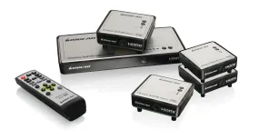 Long-Range Wireless Video 5x2 Matrix PRO with 4 Receivers (TAA)