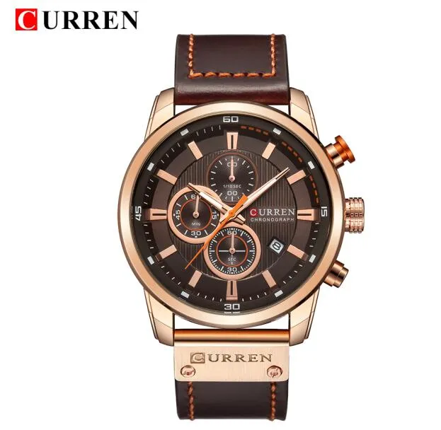 Luxury Analog Digital Leather Sports Men's Army Military Quartz Watch