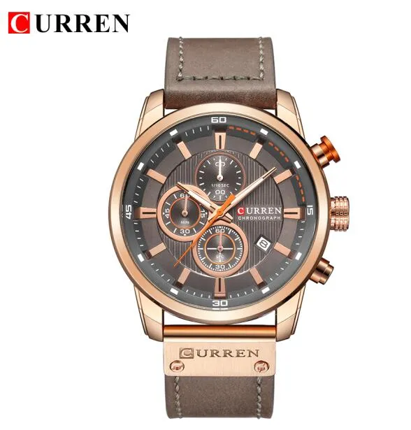 Luxury Analog Digital Leather Sports Men's Army Military Quartz Watch