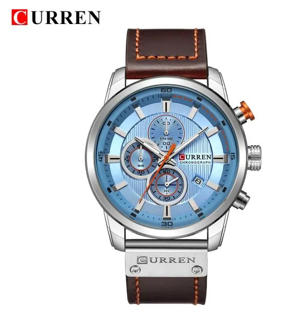 Luxury Analog Digital Leather Sports Men's Army Military Quartz Watch