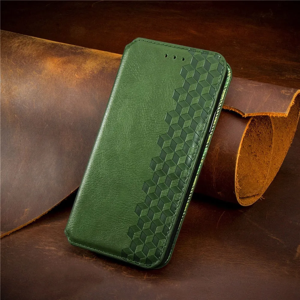 Luxury Leather Flip/Wallet Style Case For iPhone