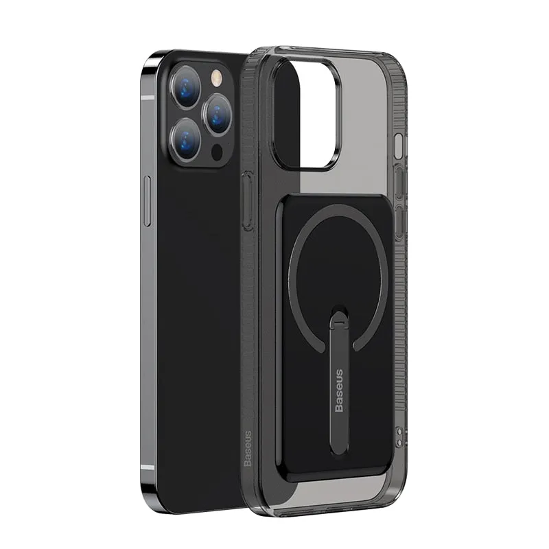 Magnetic Phone Case For iPhone 13 Pro Max Case Transparent Bracket Case Phone Covers for iPhone 13 Pro Magnet Back Cover