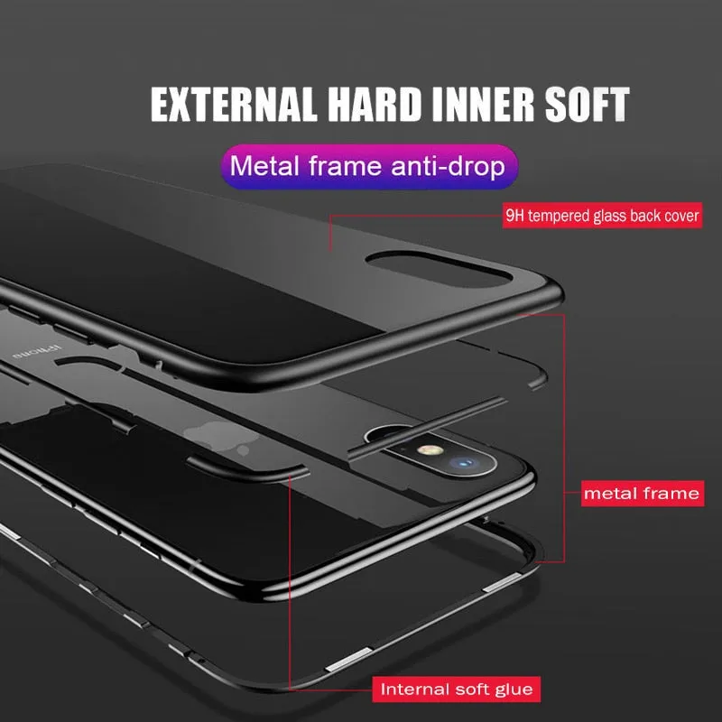 Magnetic Shockproof Case For iPhone 11 X Xr Xs Max 6 6s 7 8 Plus iPhone 11 Pro Max