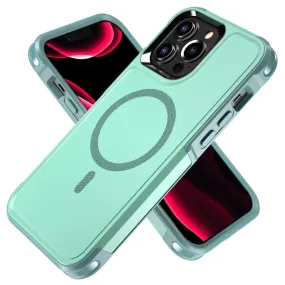 MagSafe Case For Apple iPhone 15 Shockproof Heavy Duty Rugged Magnetic Cover - Teal