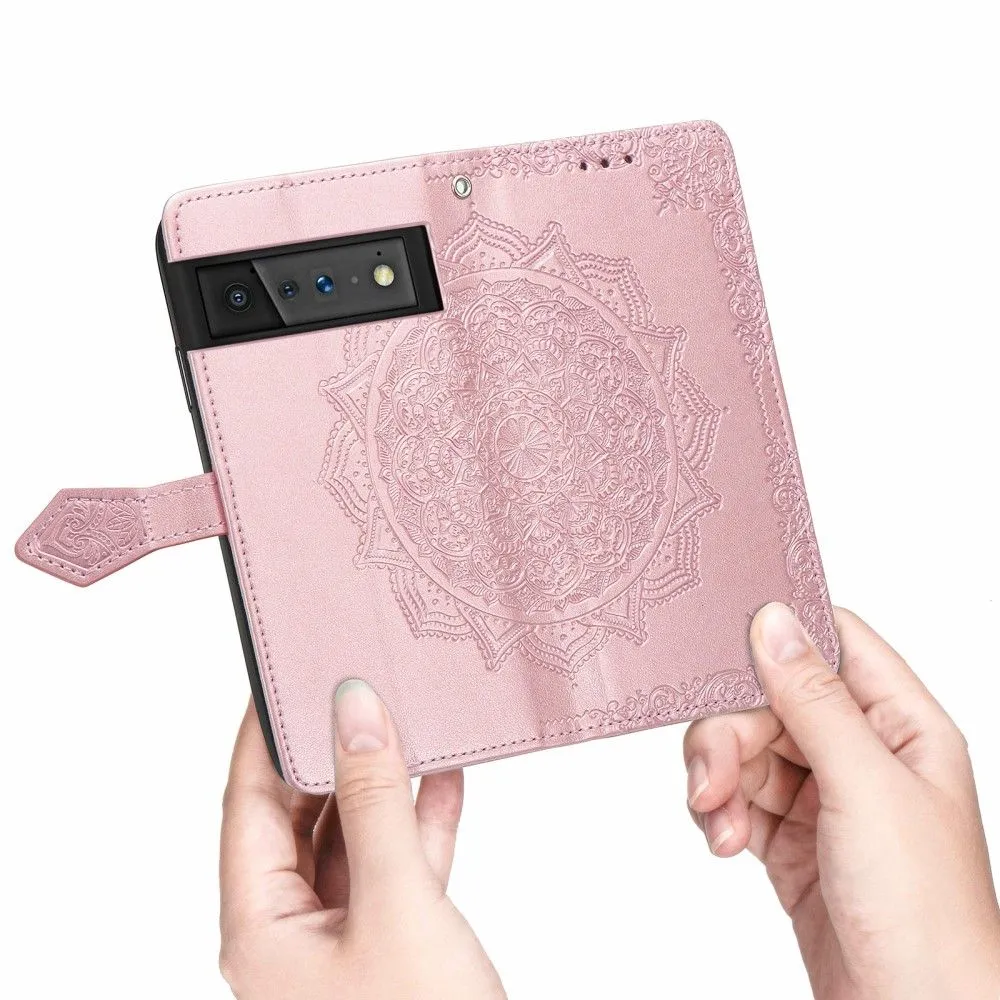 Mandala Google Pixel 6 Flip case - Rose Gold