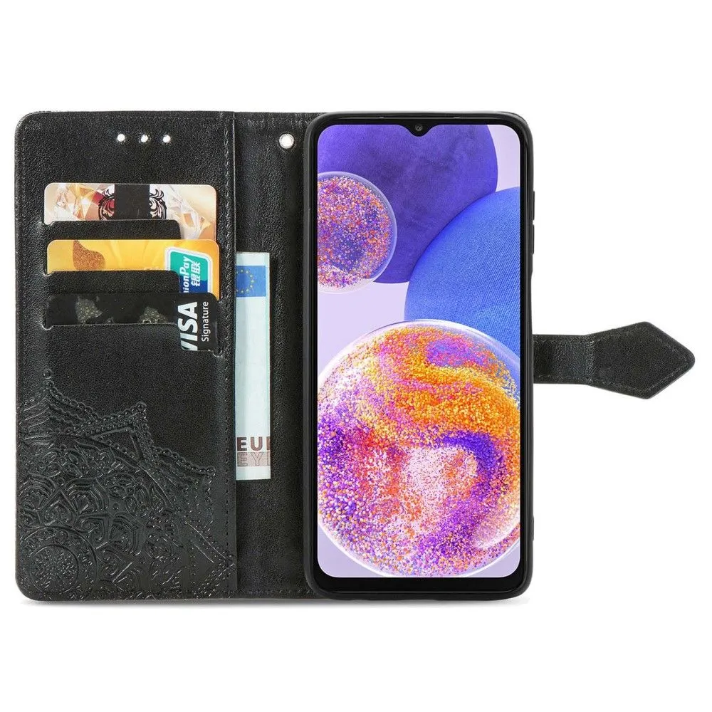 Mandala Samsung Galaxy A23 Flip case - Black