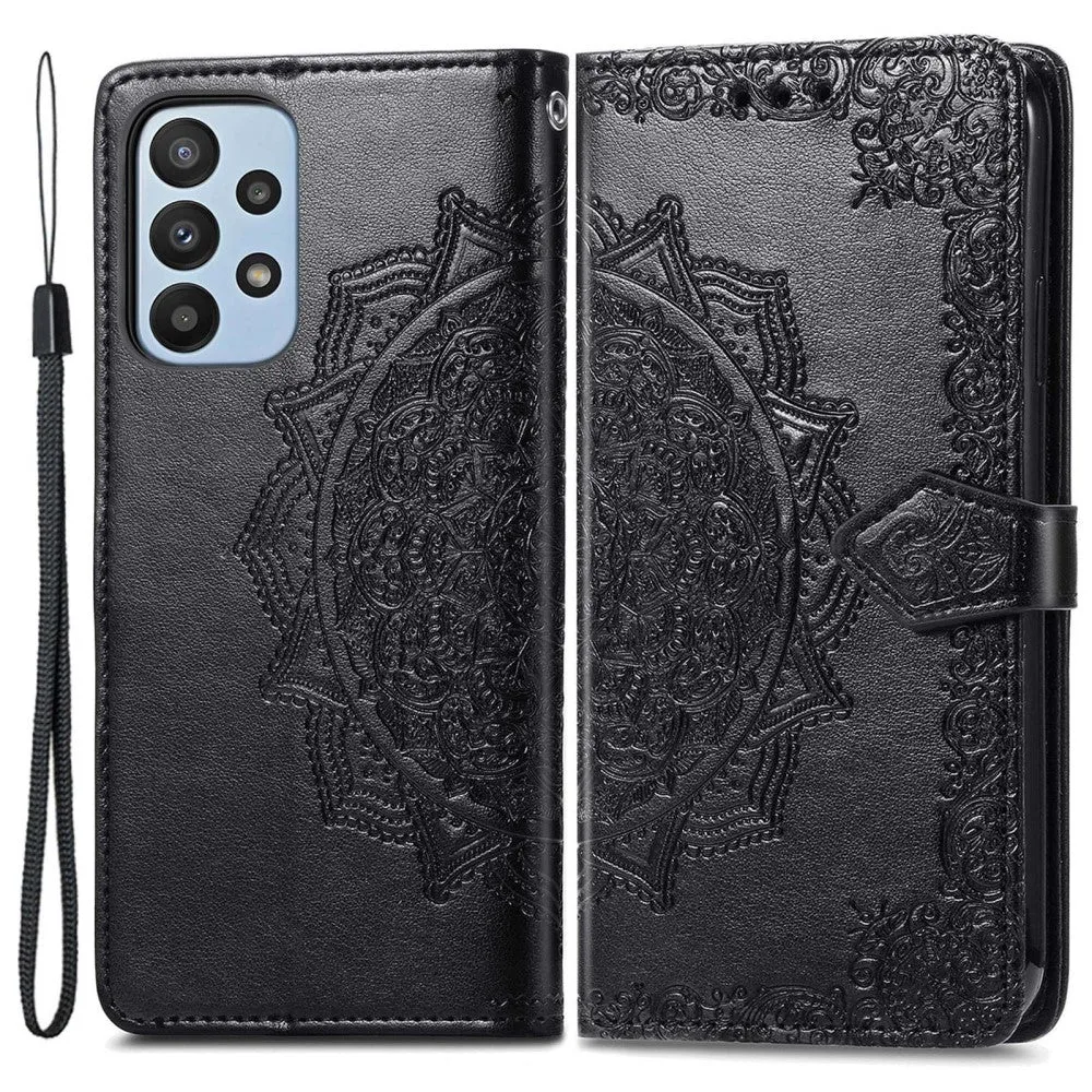 Mandala Samsung Galaxy A23 Flip case - Black