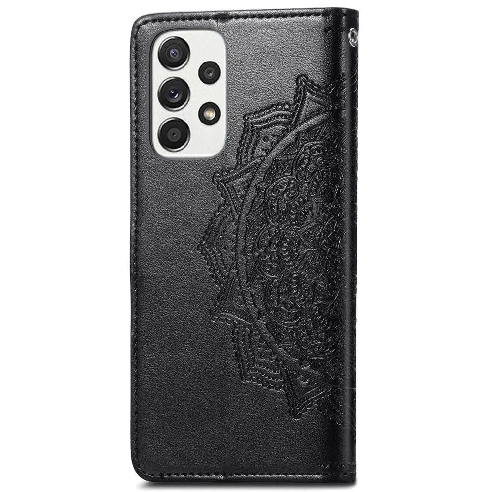 Mandala Samsung Galaxy A73 Flip case - Black