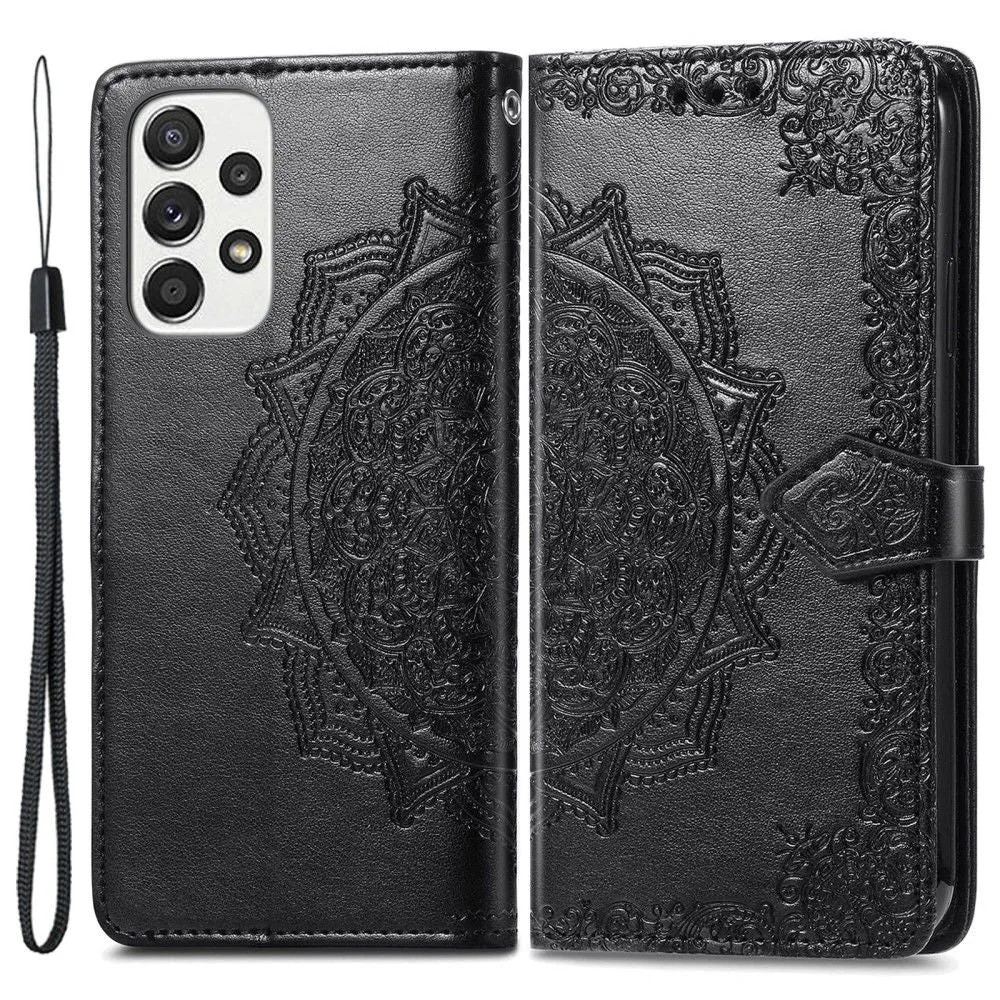 Mandala Samsung Galaxy A73 Flip case - Black