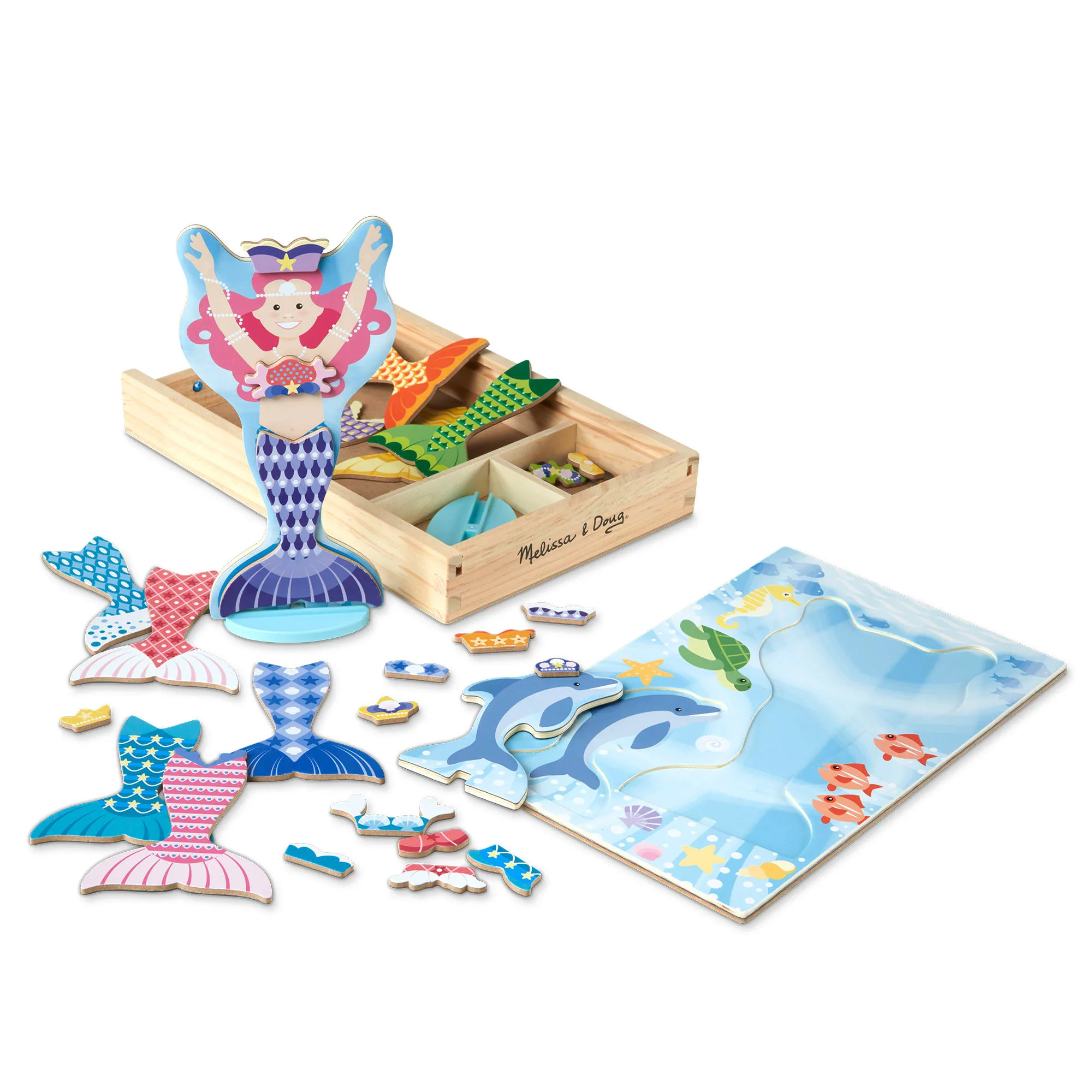 Melissa & Doug Mermaid Magnetic Dress-Up Play Set