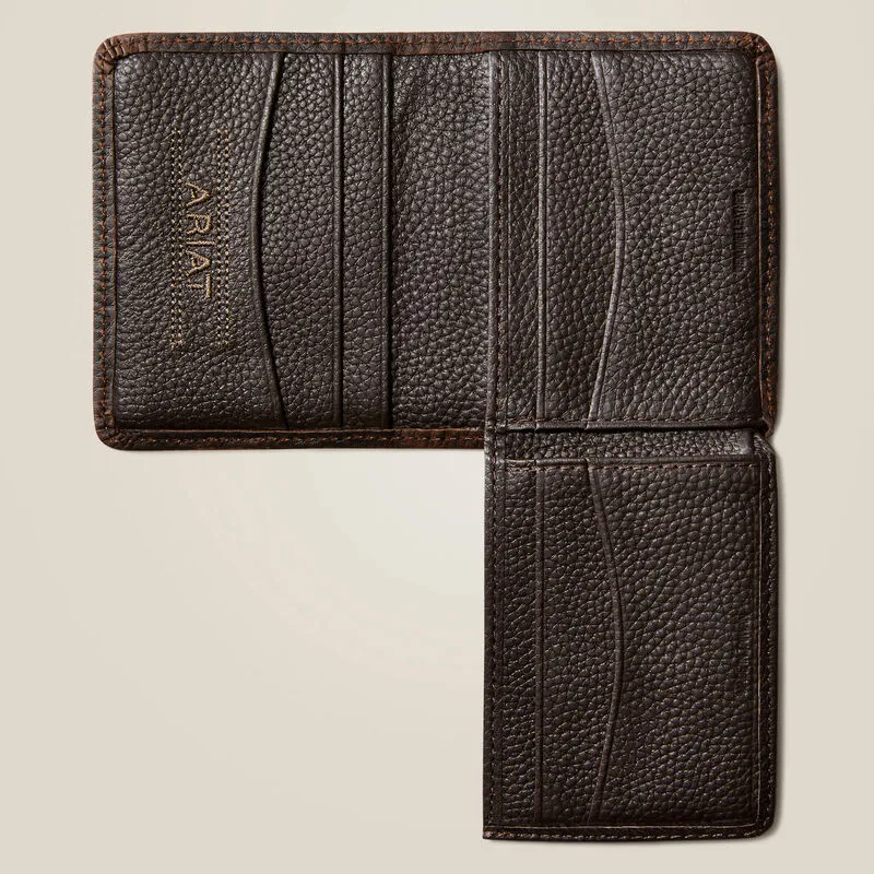 MF Ariat Mens Bifold Wallet Stacked Logo Style 10040090