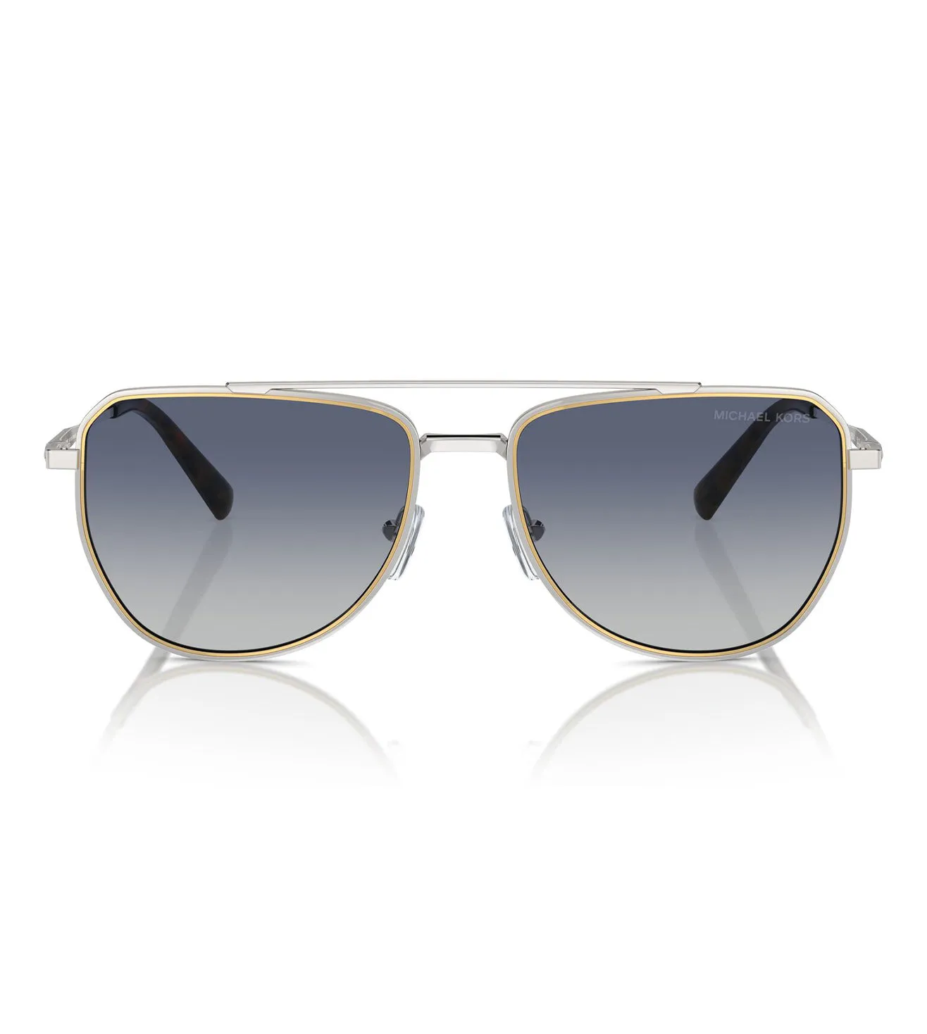 Micheal Kors Men's Blue Gradient Aviator Sunglasses