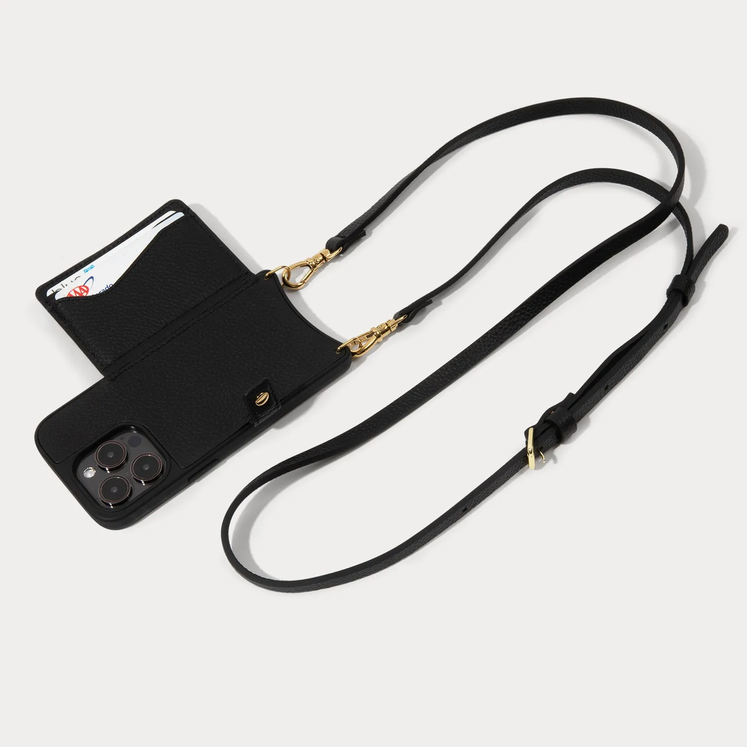 Mila MagSafe Charging Crossbody Bandolier - Black/Gold