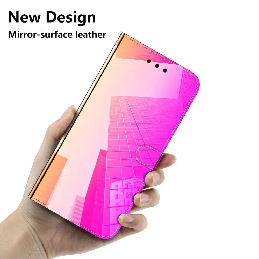 Mirror Motorola Edge (2021) flip case - Rose