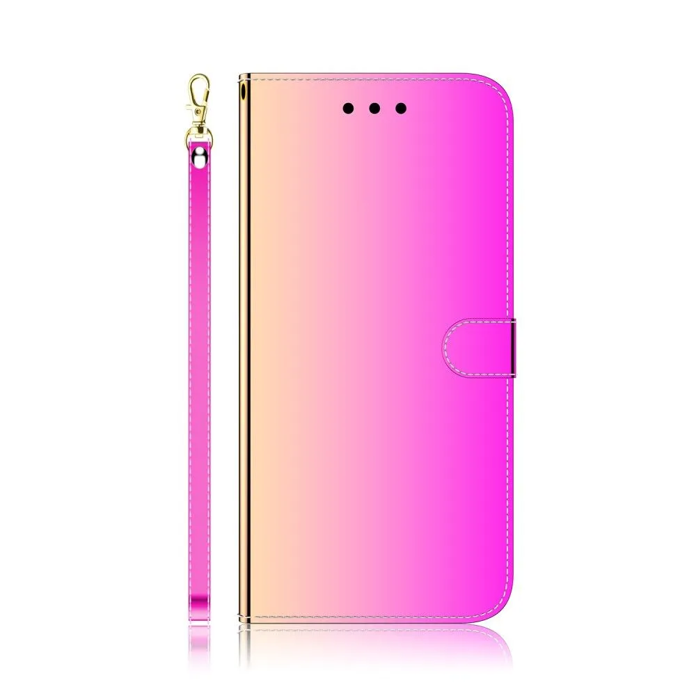 Mirror Motorola Edge (2021) flip case - Rose