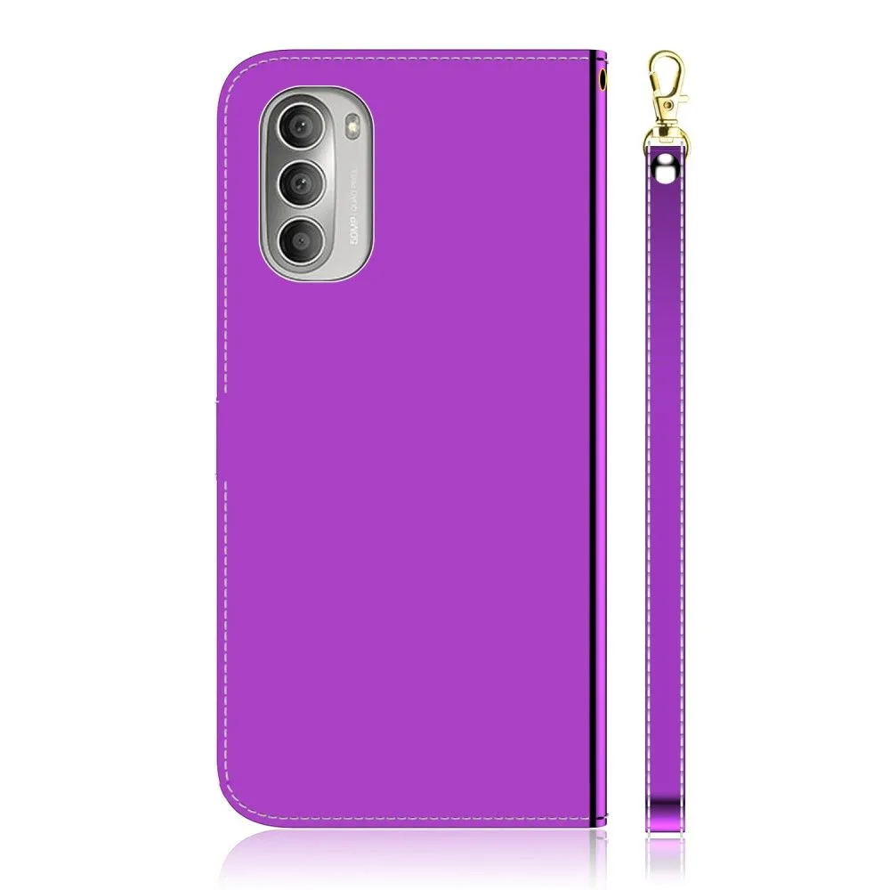 Mirror Motorola Moto G51 5G flip case - Purple