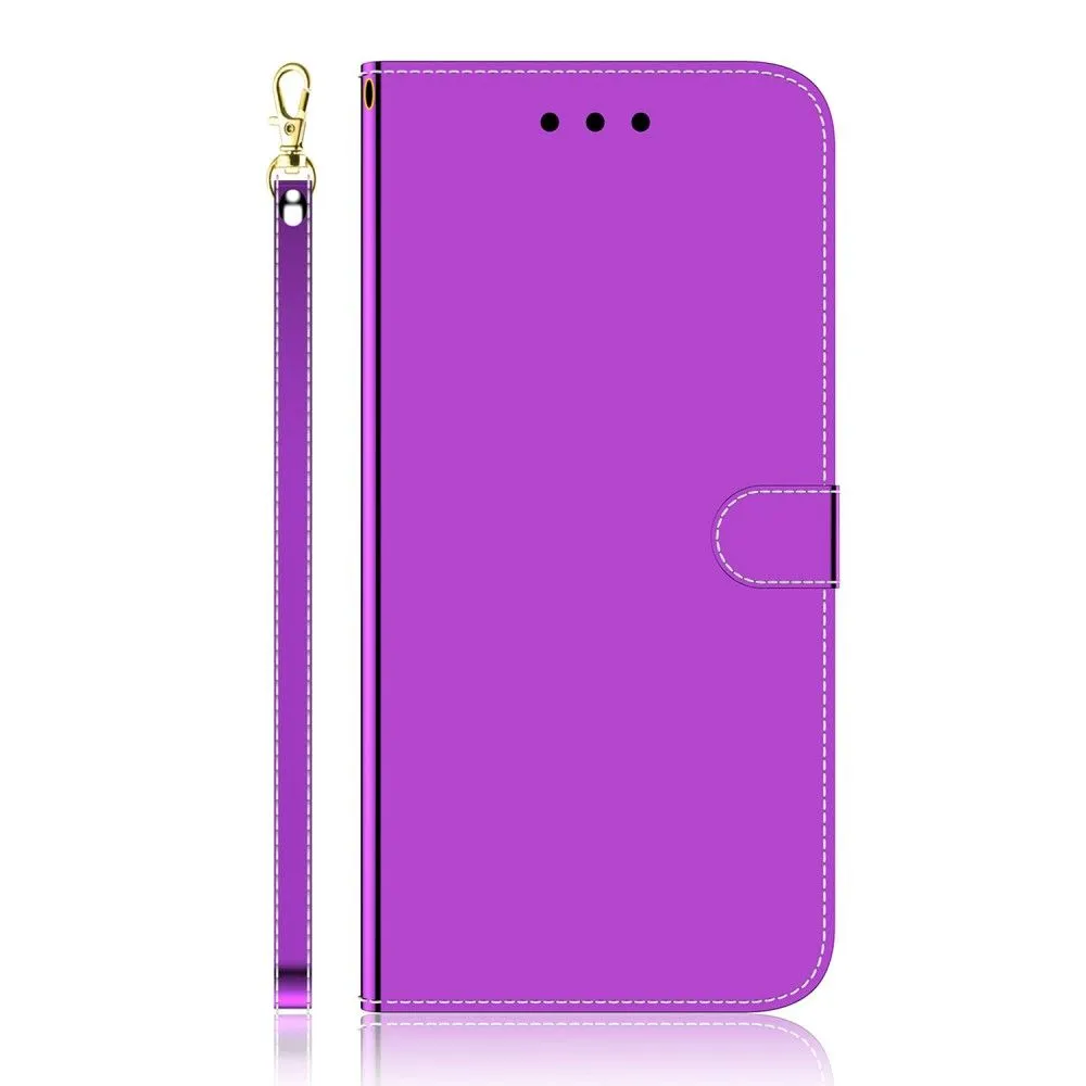 Mirror Motorola Moto G51 5G flip case - Purple