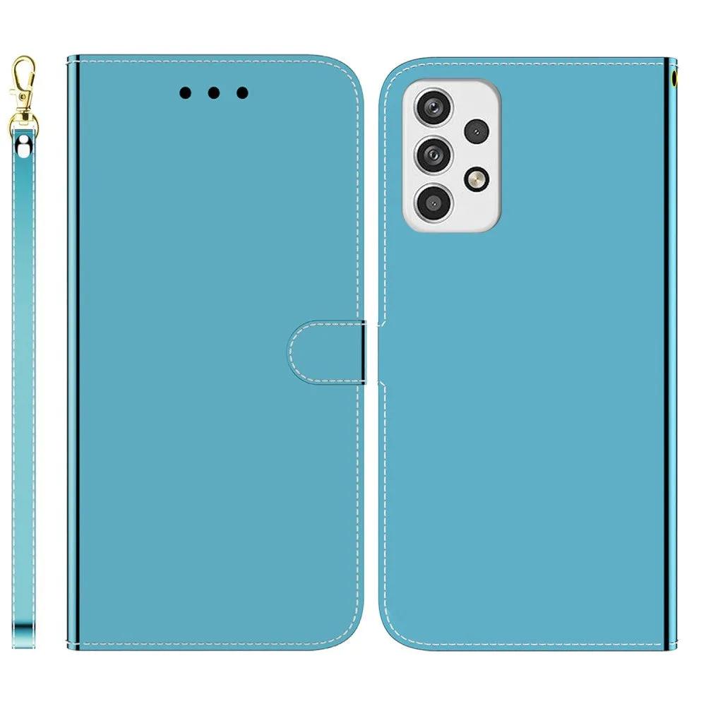 Mirror Samsung Galaxy A23 flip case - Blue