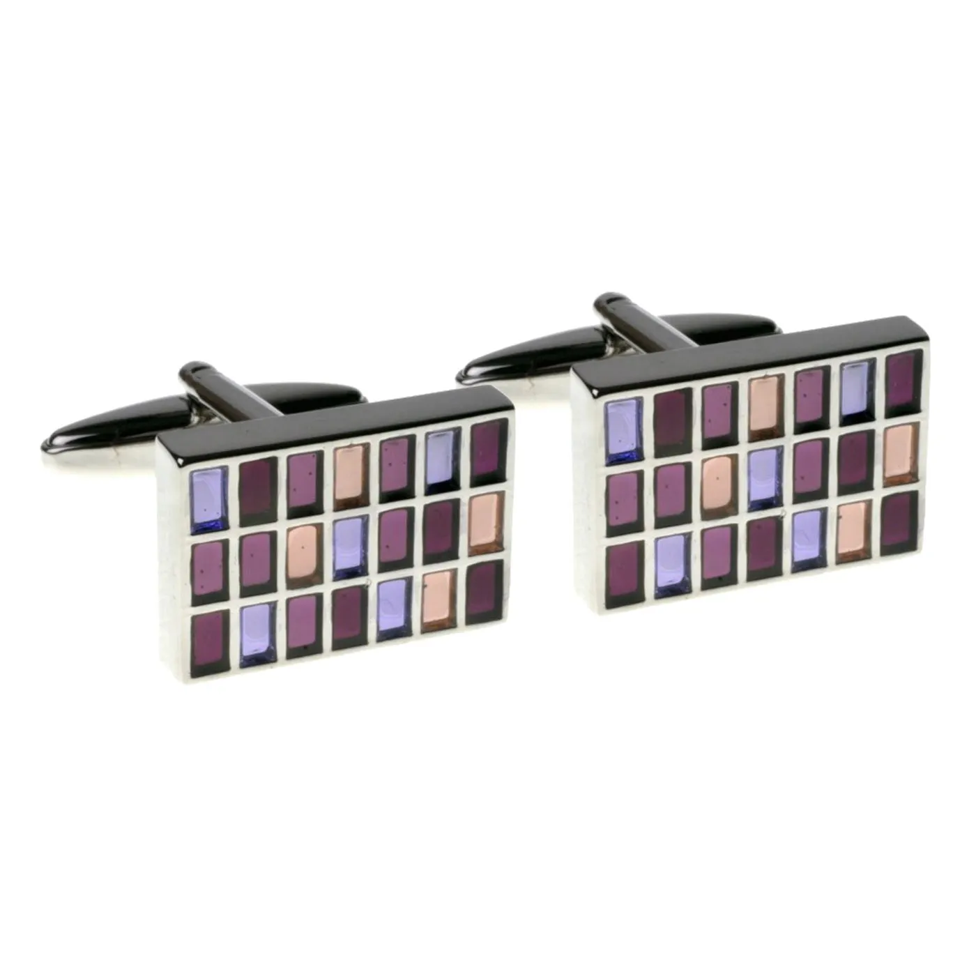 Mixed Purple Cufflinks