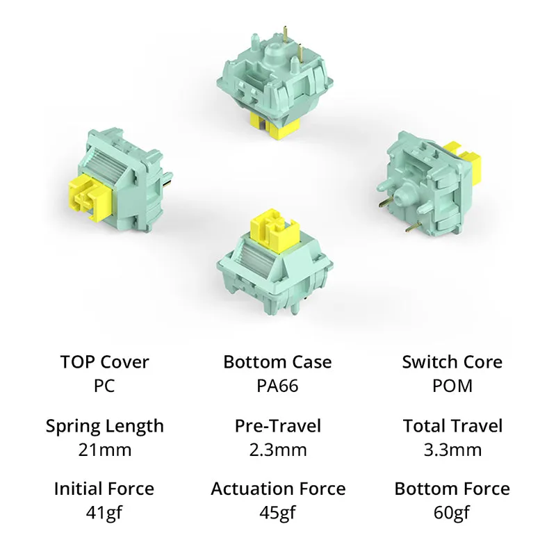 MONKA Sea Salt POM Tactile Switches