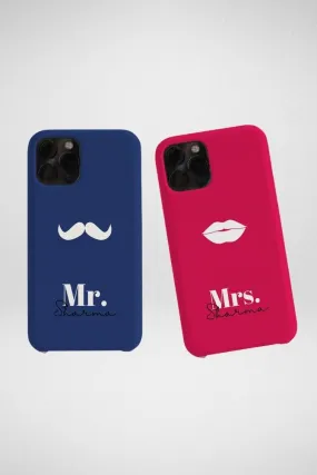 Mr. & Mrs. Couple Customized Hard Mobile Case - iPhone, Samsung, OnePlus & Xiaomi